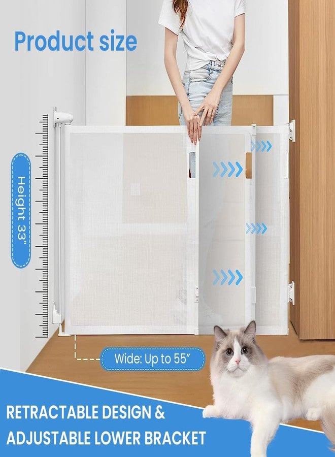 SHREVI Retractable Safety Gate - Easy Install Mesh Child Gate for Doorways, Stairs, Hallways, Indoor/Outdoor Use - Versatile, Portable, and Durable Barrier for Kids and Pets - Image 3